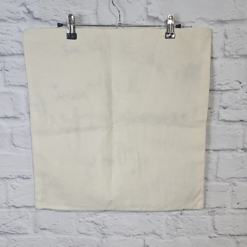 Festive Accent Pillow - Cream and Black